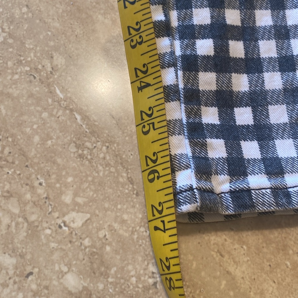 NWOT Paige Gray/White Hoxton Straight Ankle, measurements in photos below. - Picture 8 of 10